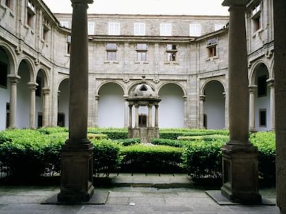 Claustro del parador de Santiago de Compostela.