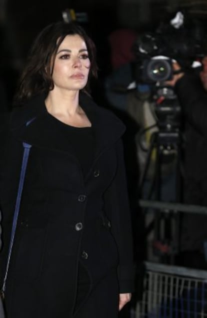 Nigella Lawson, a las afueras de los juzgados, el pasado 5 de diciembre.