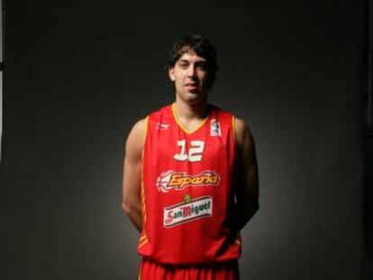 Berni, con la camiseta de la selecci&oacute;n espa&ntilde;ola.