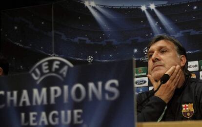 Tata Martino en rueda de prensa.