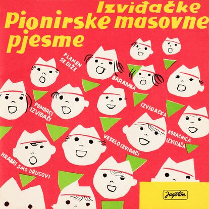 Canciones infantiles y revolucionarias cantadas por el coro infantil de Radio Televisión de Zagreb, hoy llamada Televisión de Croacia. El disco 'Canciones de masas de pioneros' se editó por Jugoton en 1966, con portada del diseñador y pintor Stevo Binicki.