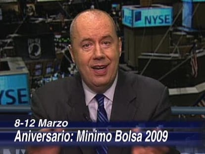 Aniversario: mínimo de la Bolsa en 2009
