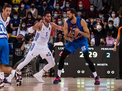 Mirotic y Rudy Fernández, en el último clásico disputado el 10 de diciembre.