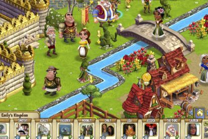 Escenario de <i>CastleVille,</i><b> la última producción de Zynga.</b>