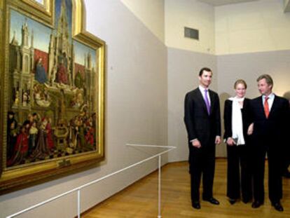 Felipe de Borbón y Felipe y Matilde de Bélgica