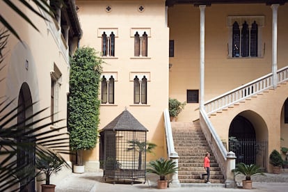 El patio de armas del Palau Ducal de Gandia (Valencia).