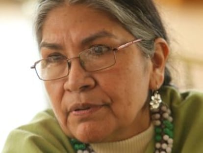 La presidenta del Foro Internacional de Mujeres Indígenas, la peruana Tarcila Rivera.