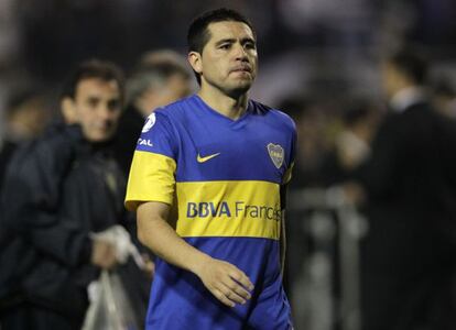 Riquelme, tras perder la final de la Copa Libertadores.