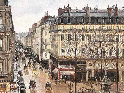 Imagen del cuadro <i>La calle Saint-Honoré después del mediodía. Efecto de lluvia.
</i>