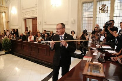 El alcalde de Reus Carles Pellicer (CiU), reelegido.