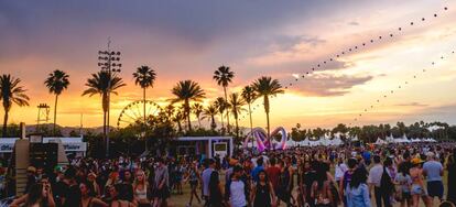 Un atardecer del Coachella en 2014.