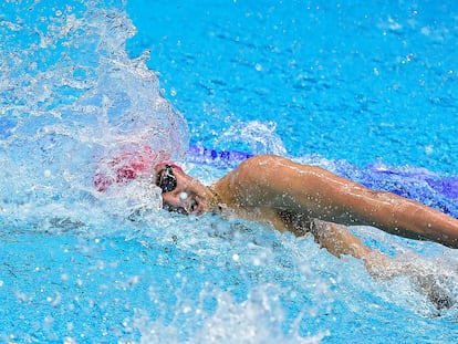 Kliment Kolesnikov durante la final de 100 libre en Budapest.