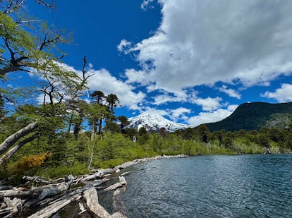 Imagen sin datar de la Laguna Huinfiuca, en Puesco Bajo, en la Auracanía chilena.