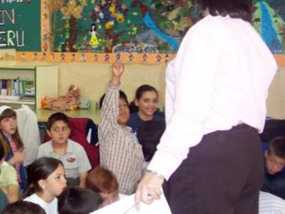 Alumnos de 4º de Primaria, durante una evaluación diagnóstica.