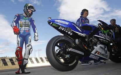 Jorge Lorenzo, durante el gran premio de la Comunidad Valenciana.