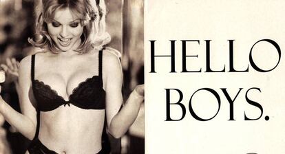 El anuncio de 'Hello Boys' de Eva Herzigova para Wonderbra.