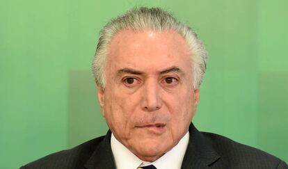 Michel Temer nesta quinta em Brasília.