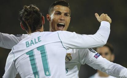 Cristiano Ronaldo celebra un gol frente al Borussia Dortmund