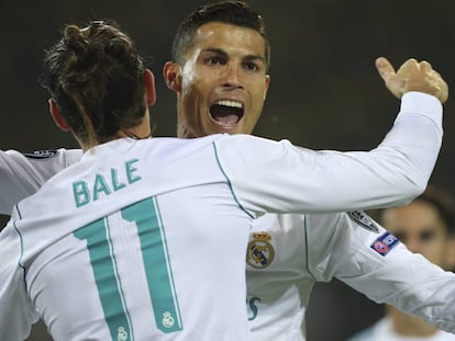 Cristiano Ronaldo celebra un gol frente al Borussia Dortmund