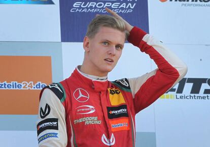 Mick Schumacher, tras ganar la Fórmula 3 Europea.