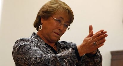 Imagen de archivo de la presidenta de Chile, Michelle Bachelet.
