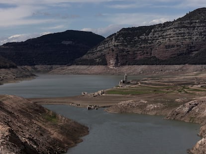 El embalse de Sau, a principios de este mes.