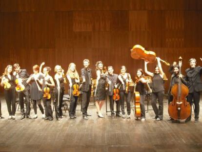 Los músicos de la Camerata Antonio Soler de San Lorenzo de El Escorial.