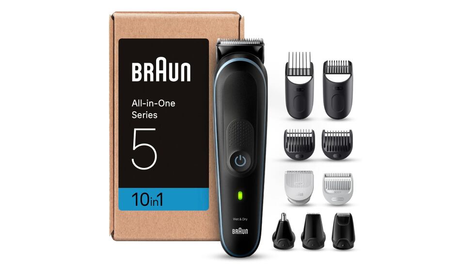 Recortadora de barba Braun para cara y cuerpo.