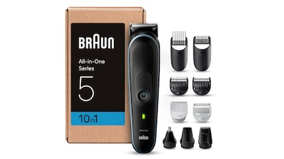 chollos del dia amazon: recortadora de barba Braun con kit 10 en 1 en accesorios especializados.