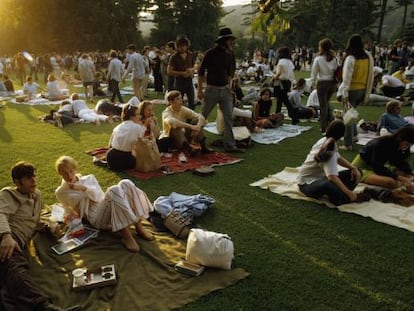 El c&eacute;sped es el patio de butacas en el festival de Tanglewood (Lenox) donde la Orquesta Sinf&oacute;nica de Boston tiene su sede de verano.