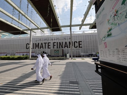 Instalaciones de la cumbre del clima, la COP28, inaugurada este jueves en Dubái.