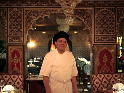 Ahmed, el jefe de cocina del restaurante Al-Mounia.