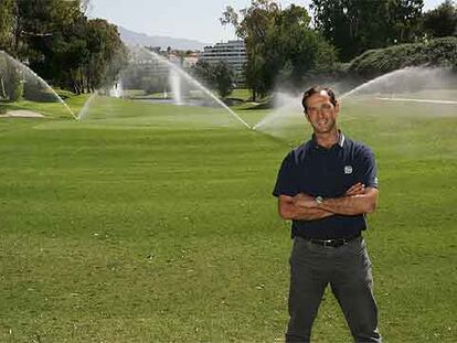 Ignacio del Cuvillo, director de Guadalmina Golf (Marbella), regado con agua reciclada.