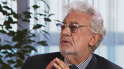 Plácido Domingo, en un instante de 'La pr1mera pregunta'