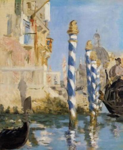'Le grand canal de Venise', de Manet, una de las obras que estará en la exposición en el palacio Ducal de Venecia en abril.