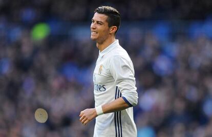 Cristiano Ronaldo en el partido ante el Málaga.