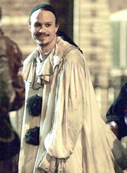 Heath Ledger, durante el rodaje de <i>The imaginarium of doctor Parnassus.</i>