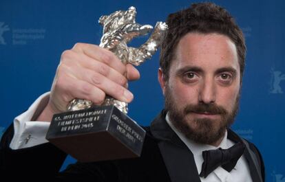 El director Pablo Larra&iacute;n en la Berlinale. 