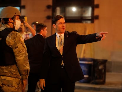 El jefe del Pentágono, Mark Esper, en Washington.