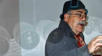 Sixto Delgado de la Coba en su bodega de Santa Brígida (Gran Canaria)