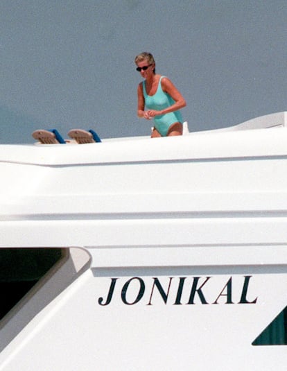 Diana en el verano de 1997 en la Costa Azul, días antes de su muerte.