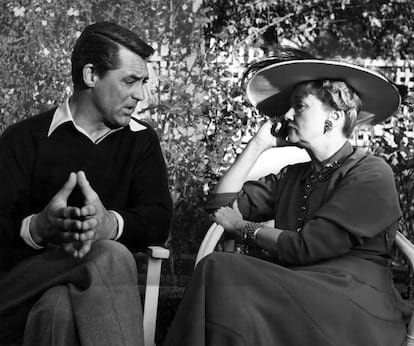 Cary Grant entrevistado por Hedda Hopper en 1948.