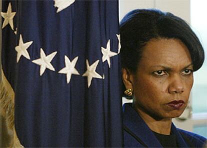 La asesora de Seguridad Nacional, Condoleezza Rice, el pasado martes en la Casa Blanca.