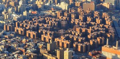 Vista aérea de Stuyvesant Town y Peter Cooper Village.