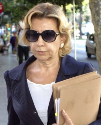 Maria Antònia Munar, a su llegada al juzgado de instrucción balear.