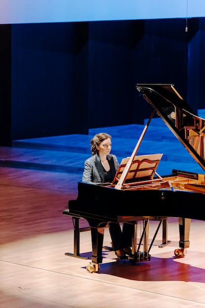 Yulianna Adveeva durante su concierto del viernes por la tarde en la Gewandhaus de Leipzig.