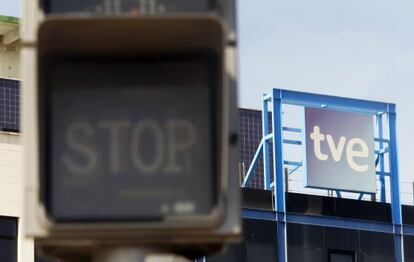 Cartel de TVE en Torrespa&ntilde;a.