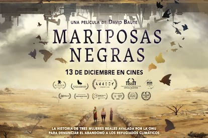 Cartel promocional de la película 'Mariposas Negras' de David Baute.