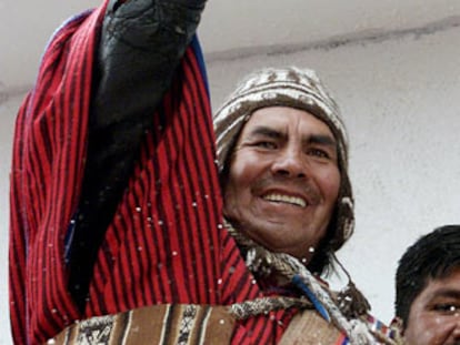 El dirigente Felipe Quispe