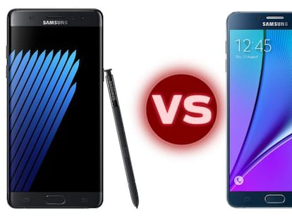 Samsung Galaxy Note 7 y Note 5 ¿qué ha cambiado en la nueva generación?